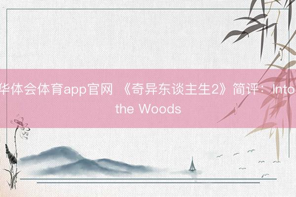 华体会体育app官网 《奇异东谈主生2》简评：Into the Woods