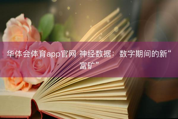 华体会体育app官网 神经数据：数字期间的新“富矿”