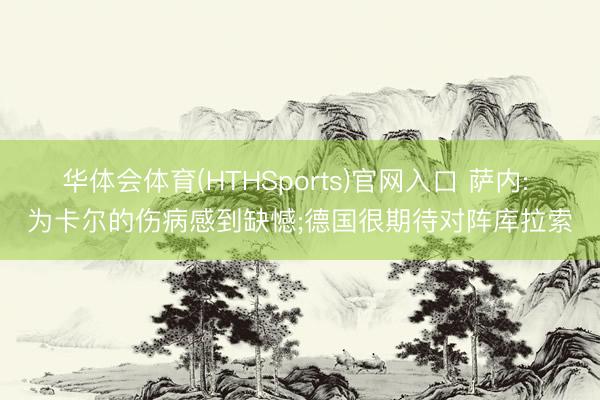 华体会体育(HTHSports)官网入口 萨内: 为卡尔的伤病感到缺憾;德国很期待对阵库拉索