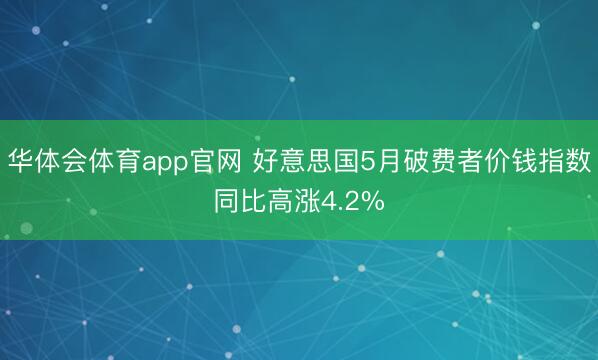 华体会体育app官网 好意思国5月破费者价钱指数同比高涨4.2%