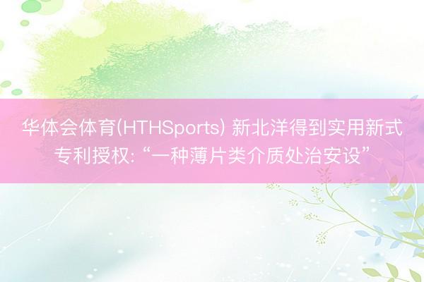 华体会体育(HTHSports) 新北洋得到实用新式专利授权: “一种薄片类介质处治安设”